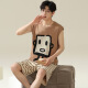 Modal 100% cotton vest pajamas men pure cotton summer sleeveless cool thin home clothes summer can be worn out suit (cotton) AM719 men L