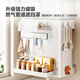 Shuaishi (shuaishi) gas water heater shield kitchen magnetic wall-mounted pipe storage rack to hide the ugly decorative cover hook hole board five-piece set 35*40*17-gun gray