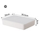 Yushe plastic sundry storage box with lid large storage box household plastic clothing storage box snack book storage box N108 white with lid 45*31*25.8cm