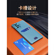 
Suitable for Samsung S22Ultra mobile phone case half-pack plain leather S22U card bag protective case rear case silicone case insert card gentleman melanin leather Samsung Galaxy S22 Ultra
