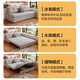 Sena Spring Multifunktionsfaltbares Sofa Bett Dual-Use Creme-Stil Wohnzimmer kleines Haus ohne Handlaufsofa Single Double Retactable Bett 360 Vollleder-Wrap-Kokosnuss-Braun-Außendurchmesser 1,16 Meter Sofa Bett [Storage Box*1]