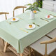 Selected light luxury tablecloth, oil-proof, anti-scalding, no-wash PVCins style 2023 new dining table, gray 138*220cm