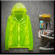 Sunscreen clothes men's summer thin coat breathable sunscreen clothes couple outdoor fishing jacket teenager hooded solid color white 826 XL
