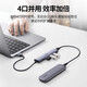 UGREEN 绿联CM219 USB3.0分集线器高速4口HUB扩展坞带供电口 一拖四 线长 0.5米(15917)