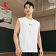 Jordan QIAODAN basketball vest men's summer breathable casual sports running vest Jordan White L (175)