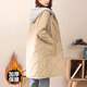 
Pier Cardin hooded thin down cotton jacket for women in autumn and winter loose thickened warm park overcoat coat apricot color (small amount of stock) XL [recommended 125-145Jin [Jin equals 0.5 kg]]