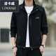 Commander Bear Herrenjacke Herbst und Winter Pure Cotton Jacket Herrenstand Collar Korean New Casual Jacket BD9905-Black-Spring und Herbststil-Polyester Faser L 100-15jin [Jin gleich 0,5 kg]