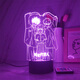 Kartengeschichte Zeit Agent Peripherales Nachtlicht Cheng Hou Luguang 3d Glühen Ins Stil Atmosphäre Light Desktop Orament Gift Cracked Fernbedienung 16 Farbe USB -Sockel und Batteriemodell 3894