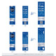 Nivea Herren kleiner blauer Röhrchen Essence Wasserlotion Creme Wasser Live-selbler Essenz auffüllen erfrischende feuchtigkeitsspendende Feuchtigkeits- und Sommer-Hautpflegeprodukte kleiner blauer Röhren 50G*3 PCs