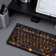 Belly spirit mk870pro blackberry side engraving mechanical keyboard Bluetooth wired wireless customized computer game silent office [three mode] Obsidian Pro + contour TTC fast silver axis V2 [trigger faster] 87 keys