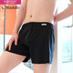 
Modal men's aro pants men's ice silk thin home shorts large size loose pajama pants men's underwear three-quarter boxer shorts outfit [black + dark gray + matcha green] 3 strips M 90-110Jin [Jin equals 0.5 kg]
