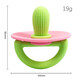 Cactus baby anti-eating hand teether baby chewing teething stick silicone baby pacifier teether pink green bag cactus soothing teether - baby's favorite