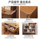 First Forest computer desk desk bookshelf integrated table home study table writing desk bedroom student writing desk small apartment table three-layer single table hazy walnut color 80cm self-assemble