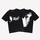 
TX FOG heavy short-sleeved T-shirt heavy VLONE FOG big V short-sleeved fog high street hip-hop half-sleeved couple ins summer high hx6218 white S