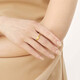 Zhou Shengsheng Gold Ring Foot Gold Heart-shaped Ring Women's Wedding Gift 15277R Priced 11 rings 2.55g
