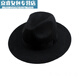 Jingpu Fei hat men's autumn and spring top hat dad woolen hat middle-aged and elderly jazz hat British Xu Wenqiang retro gentleman hat solid color woolen-gray adult model 58cm