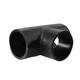 Jinniu Pipe Industry PE Butt Equal Diameter Tee Standard Size Ratio SDR11 Specifications 75mm Black 75mm PE