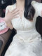 Zhidoudou Kleid 2024 Frühlings- und Herbst Neue Frauen-Wear-Temperament-Göttin-Göttin großer Sommer französischer Schwerindustrie Stickerei V-Ling Guo Style 9767 Aprikosenkleid L Empfohlen 101120jin
