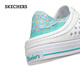Skechers summer girls' hole shoes casual and versatile outside wear slippers lightweight breathable bubble shoes soft and fashionable white/multi-color/WMLT size 37