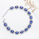 Fat Donglai quality tanzanite bracelet sapphire women's 925 pure l silver new style atmospheric versatile pavé blue zircon water 925 pure l silver bracelet