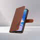 Ju Xiaozhi is suitable for oppoK12X mobile phone case flip leather case PJT110 wallet card case full-package anti-fall soft inner shell with magnetic buckle protective cover for men and women oppo K12X [brown]