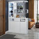 Mikeyou shoe cabinet entrance entrance entrance entrance entrance entrance entrance screen integrated partition cabinet entrance entrance living room simple wine cabinet storage cabinet double-sided storage cabinet 9898 hall cabinets (1.2 meters long) frame structure