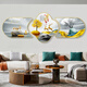 Ziwu Qian Neues chinesisches Wohnzimmer Dekoration Maler und Wanshixing -Sofa Hintergrund Wandhängemalerei Zen Büro Wand Hängende Wandhänge P2575 50*35/50*50/50*35 2 Meter Wandhänge