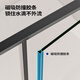 Jiumu [customized] integrated shower room integrated shower partition inside and outside door, one-shaped wet and dry separation E17 gun ash profile silver black 599/gun ash 659/ 2.4 order