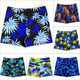 Zailu swimming trunks men's handsome loose quick-drying printed swimming hot spring pants boxer style anti-embarrassment swimsuit equipment yellow 01 + swimming cap + swimming goggles + nose clip earplugs XL XL3803 recommended 90-130Jin Jin is equal to 0.5 kg