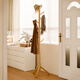 Jiayi clothes hanger floor-standing coat rack bedroom solid wood clothes hanger vertical clothes drying rack office clothes rack