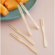 Haofanjie disposable fruit fork bamboo fruit fork wooden fruit pick plate creative cake snack fork household fruit insert disposable wooden fruit fork