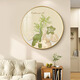Sense Maltes Cream Style Round Eingang Wohnzimmer Dekoration Gemälde moderne einfache kleine frische Korridorsofa Hintergrund Wandhängemalerei JD12056 50 cm Durchmesser Kristall Porzellan Aluminiumlegierung Gold Rahmen