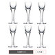 Saint Randy 1 qian white wine glass, Chinese style glass, household small 5m small wine glass, hotel small wine cup, 5 ml (1 qian) white wine glass/6 price