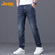 JEEP Jeep jeans men's autumn and winter loose straight pants men's versatile casual pants men's pants blue 33