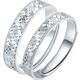 Liuguifu Jewelry Platinum Ring Broken Ice PT950 Platinum Ring Couple Style PT0100038 Female Style 3.15g