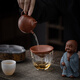 Yuxuan Creative Walker Little Monk Zisha Tea Pet Tea Leaky Tea Filter Tea Set Creative All-Porcelain Filter Ornament XWH-Walker Little Monk Gray Clothes