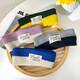 Jun Kuss japanische gestrickte farbblockierende Haarband-Männer Sport großer Kopfumfang Weitkante große Mark zweifarbig Stirnband Waschstirnband Stirnband Black Grey