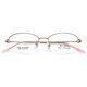 
Phil Watanabe ultralight myopia glasses women's titanium business pure desire glasses frame ultralight high-end half frame can match the degree number of women T15252 T15252 purple rose gold C06 titanium frame + flat light 0 degree gray-to-blue light lens