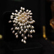 Idel's new brooch, high-end corsage for women, light luxury, high-end temperament, suit pin, coat accessories, birthday gift, brooch gold XZ0536