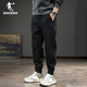 Jordan sweatpants men's pants 2025 winter black men's pants knitted trousers loose large size casual cuffed men's sweatpants black-regular recommended XL /180
