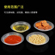 Haofanjie disposable dipping dish, flavor dish, oil dish and bowl, transparent plastic plate, soy sauce dish, sauce dish, small plate, seasoning bowl, 7.3*2*5cm, 100 pieces