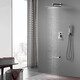 Hansgrohe hot-melt all-copper in-wall concealed shower gun gray hidden embedded pre-embedded hot and cold shower set 10 (constant temperature shower) 12 inches
