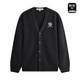 Mark Huafi [Lucky Tipsea Cao Embroidery] Sweater men's autumn and winter simple cardigan V -neck sweater