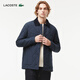 LACOSTE French crocodile men's fashionable and versatile solid color warm lapel cotton jacket | BH0689 166/Navy Blue S 48