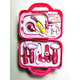 Little Doctor Toy set para niños jugando a la casa Caja de medicina de simulación de niña Suena y versión ligera Estetoscopio de inyección de bebé 589 Red Medical Equipment Set