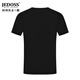 Marc jedoss men's clothing 2025 spring new light luxury bear digital printed short-sleeved T-shirt 691 white S