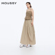 
Moussy new summer American hot girl style pleated straps for women 010HSK30-1390 150 khaki color equal size