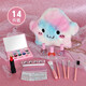 Sirène de sirène pour enfants Makeup maquillage jouet princesse maquilleur de princesse 3-6 ans filles 7 sirène à lèvres à lèvres sirène sirène 21 pièces ensemble