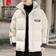 Pierre cardin down jacket men's jacket men's winter new casual winter corduroy men's goose cold-proof thickened warm clothes 138202 khaki XL (recommended 130-150Jin [Jin equals 0.5 kg])