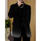 An Chuxia's star-studded high-end suit men's fashionable design niche super good-looking top black suit jacket loose black S